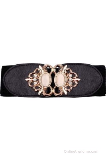 Stylehoops Girls, Women Party Black Artificial Leather Belt(Black)
